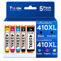 Torvon Remanufactured Ink Cartridge Replacement for 410xl 410 T410 T410XL Ink Cartridges 5 Pack High Capacity for Expression XP-530 XP-630 XP-640 XP-830 XP-7100 Printers