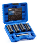 Orion Motor Tech Twist Socket Tool Set, 1/2" Drive 5pc Nut and Bolt Extractor Set, Rounded Bolt & Stripped Lug Nut Remover Tool Kit