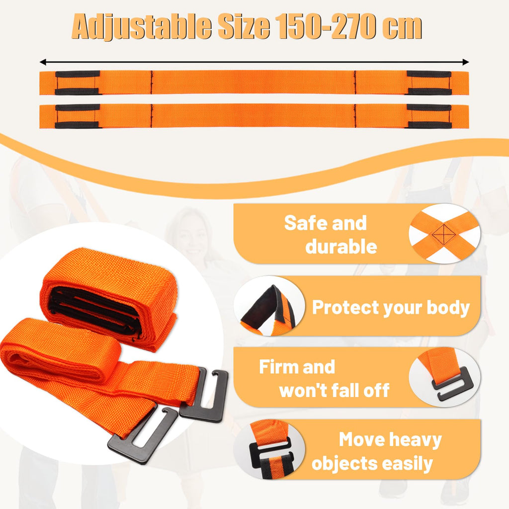 IFORYONLIFE Moving Straps Lifting Heavy Duty, 2 Person Adjustable Lifting Straps Moving Objects up to 440 Pounds