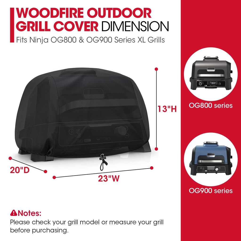 Unicook Outdoor Grill Cover Compatible with Ninja OG700 OG800 OG900 Series Woodfire Grills, Waterproof Fade Resistant BBQ Cover for Ninja OG951 Premium XL Grill Smoker, Countertop Smoker Cover