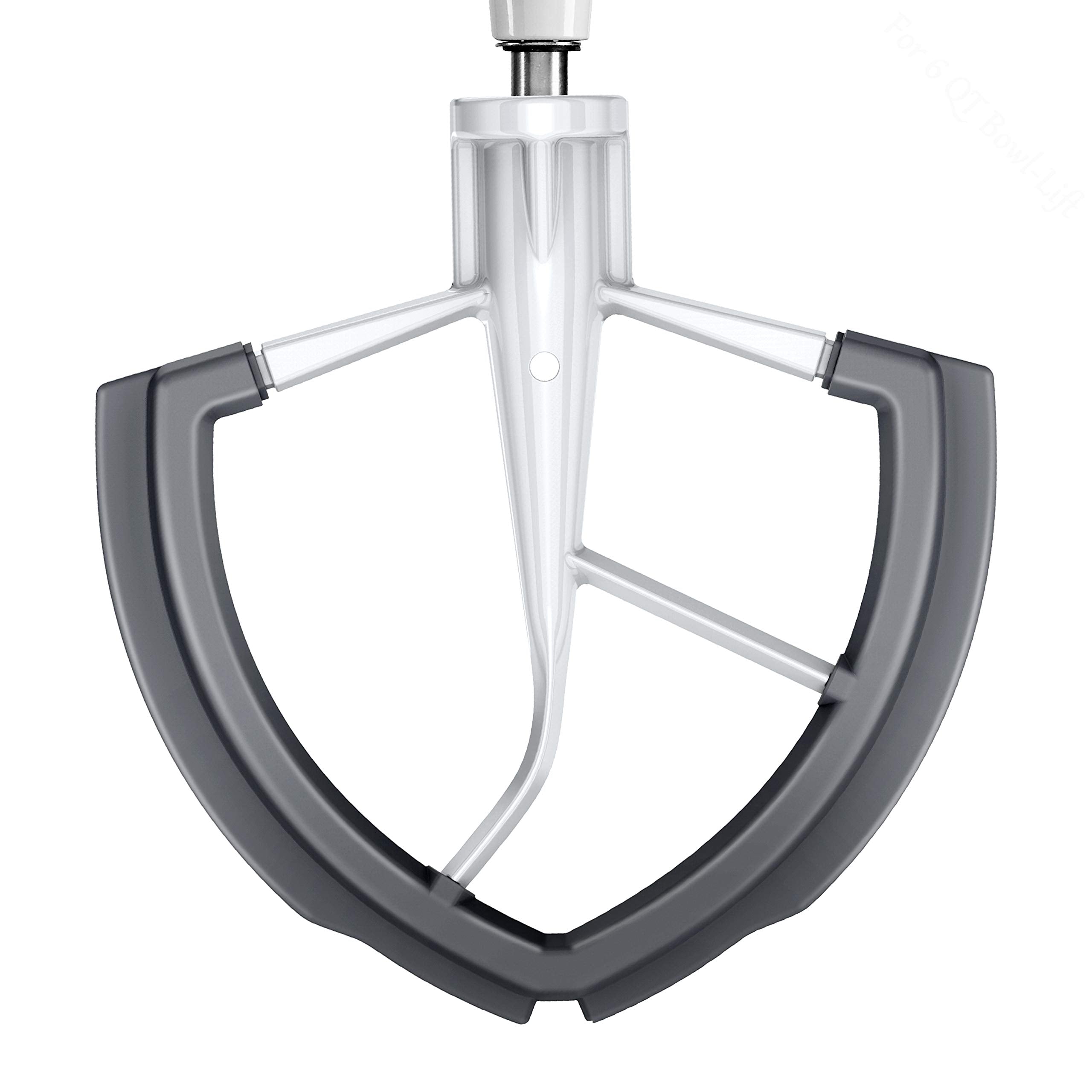 Flex Edge Beater for KitchenAid Mixer 6 Quart Bowl-Lift Stand Mixer, Beater with Silicone Edge, Perfect 6 QT Bowl-Lift Stand Mixer Attachment