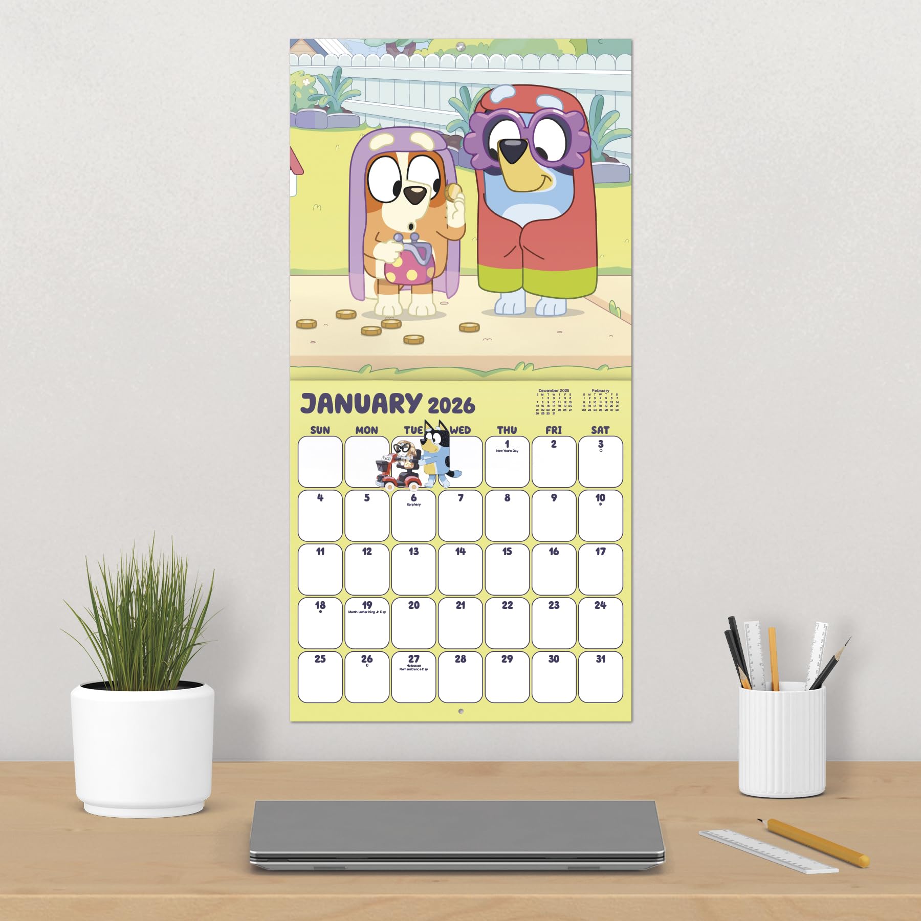 2026 Bluey Wall Calendar