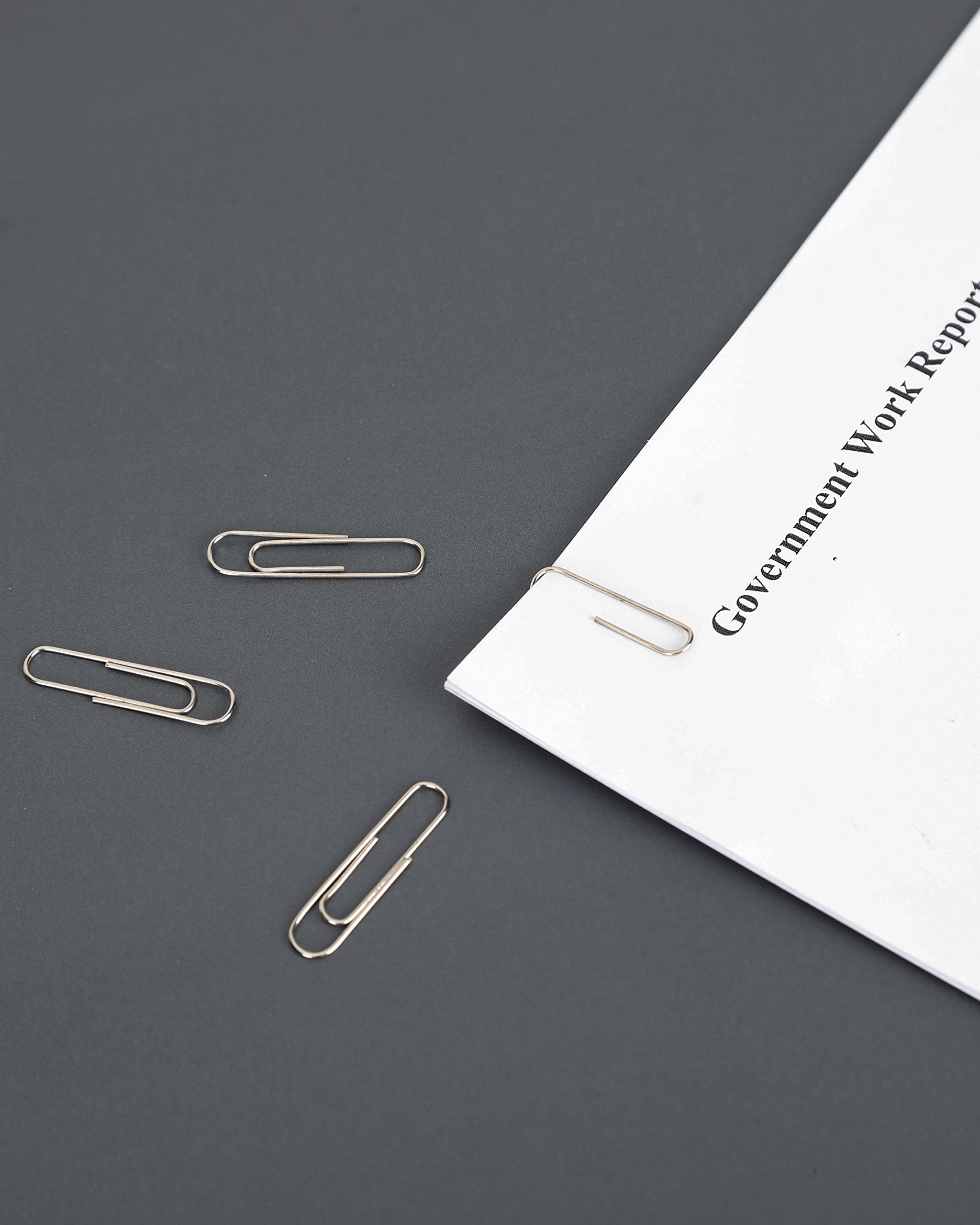PAPERPAL #1 Smooth Paper Clips, 600 Medium Paper Clips (6 Boxes of 100 Each), Paperclips for Office School & Personal Use, Daily DIY, 1-2/7" Silver Paper Clip Standard Size (No. 1 Paper Clips, Smooth)