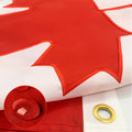 Canada Flag 2x3 FT - Made of 210D Heavy Duty Oxford Nylon Canadian Flag, Embroidered Maple Leaf with Sewn Stripes and Brass Grommets for Outdoors Indoors Decoration