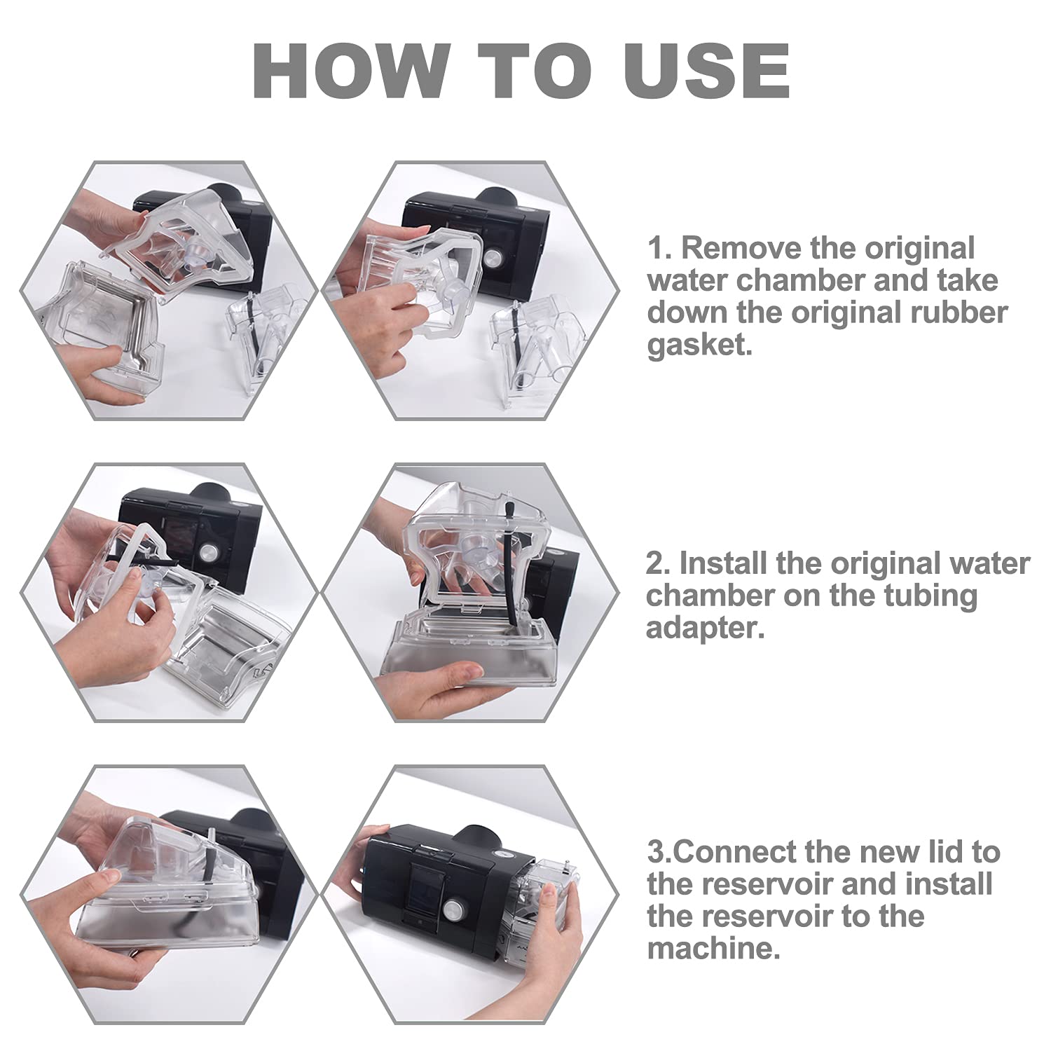 Tubing Adapter Compatible with ResMed AirSense 10 and AirCurve 10 Series Machines, Easy to Use & Tight Seal, Medihealer CPAP Supplies