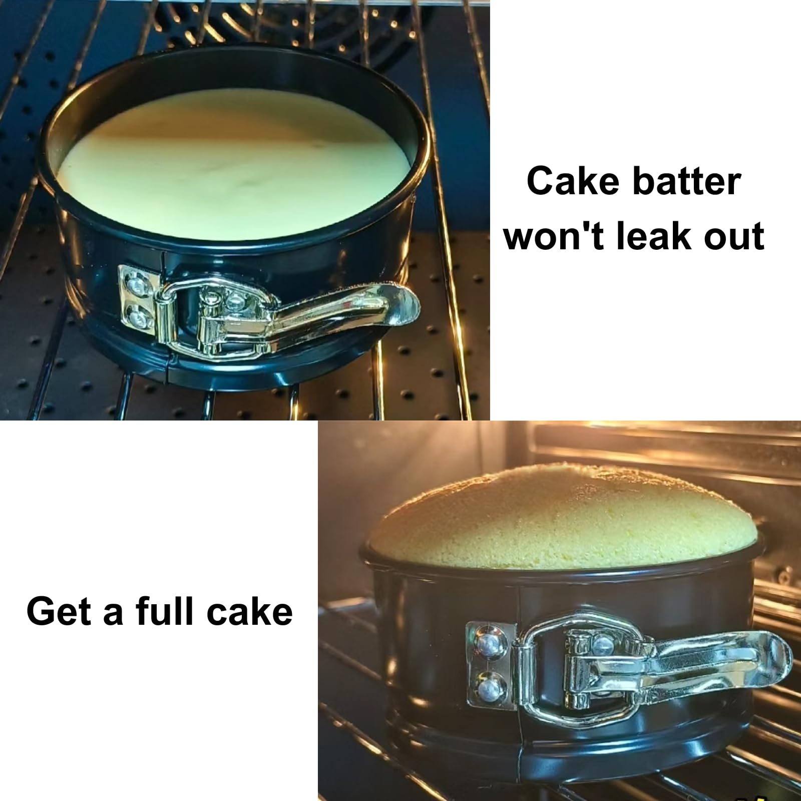 ELEBOX 9 inch Cheesecake Pan Springform Cake Pan, Non-Stick Baking Pan with Leakproof Design and Removable Bottom, Round Cake Tin Baking Mold for Birthday Cakes