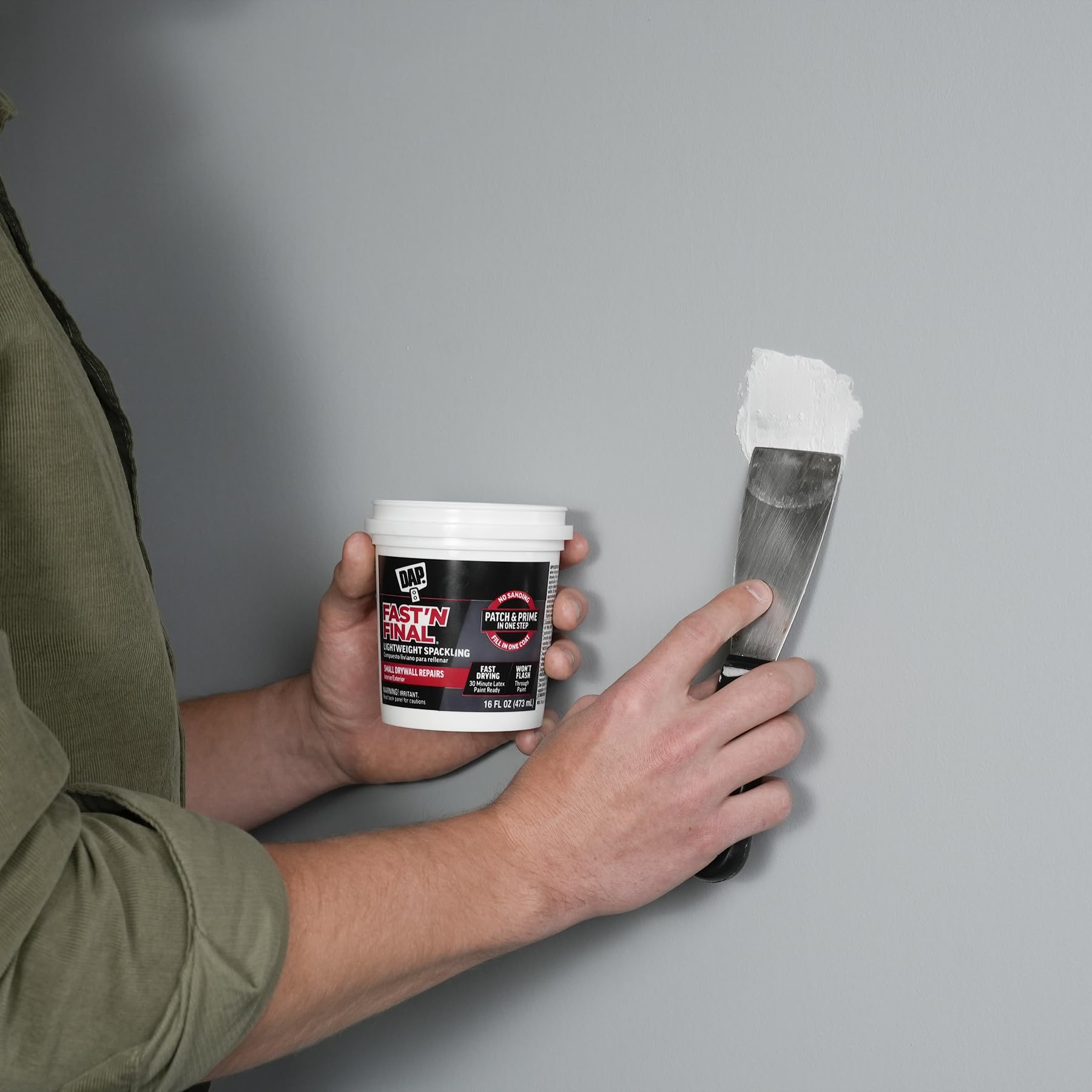 DAP 12141 Fast'N Final Spackling Interior and Exterior, 16 FL Ounce