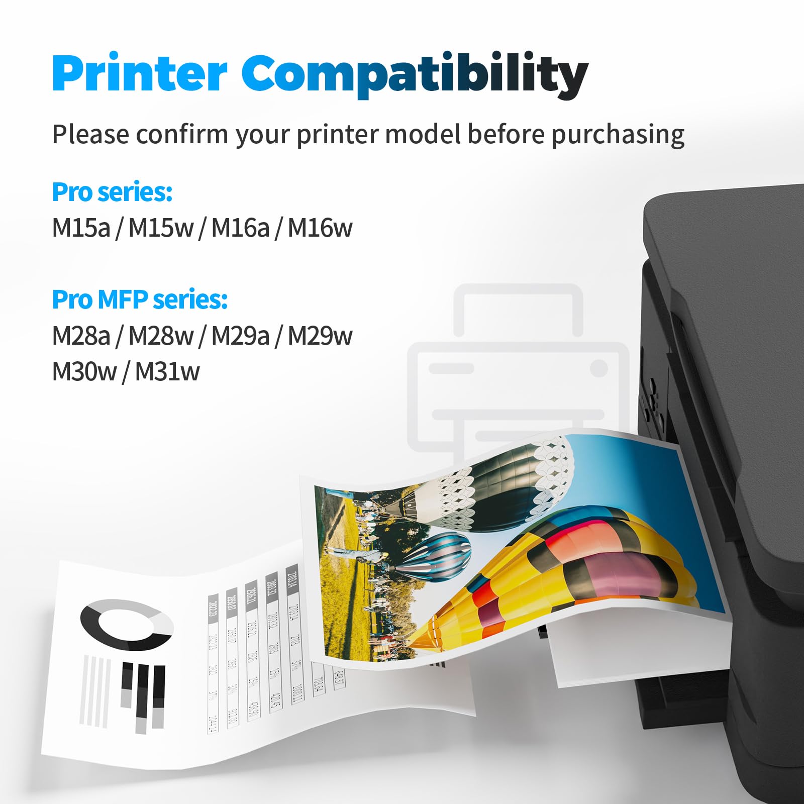 BAIINK CF248A 48A Toner Cartridge Compatible Replacement for HP 48A Toner Cartridge Black Compatible for HP Pro M15w M15a M16w M16a MFP M29w M29a M28w M28a M30w M31w M14 M17 M15 M28 (2 Black)