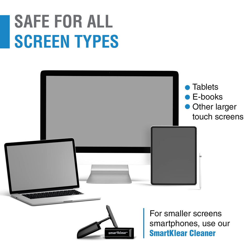 ScreenKlean Plus iPad & Tablet Screen Cleaner – Groundbreaking Carbon Cleaning Compound Technology – Extremely Effective – No Liquids – No Cloths – No Tissues