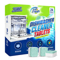 True Fresh Dishwasher Cleaner & Deodorizer Tablets 24-Pack, 20g Each - Powerful Limescale & Odor Removal - Deep Clean for Sparkling Dishwashers - Safe, Effective, and Compatible with All Models