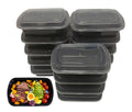 15Pack 38oz Reusable Plastic meal prep containers with lids， Rectangular Food Storage Container，Take out Containers ，Freezer/Microwave Safe
