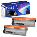 TN660 TN-660 Toner Cartridge Replacement Compatible for Brother TN660 TN630 TN-630 TN-660 Use for HL-L2300D HL-L2380DW HL-L2320D DCP-L2540DW HL-L2340DW HL-L2360DW HL-L2305W (2 Black)