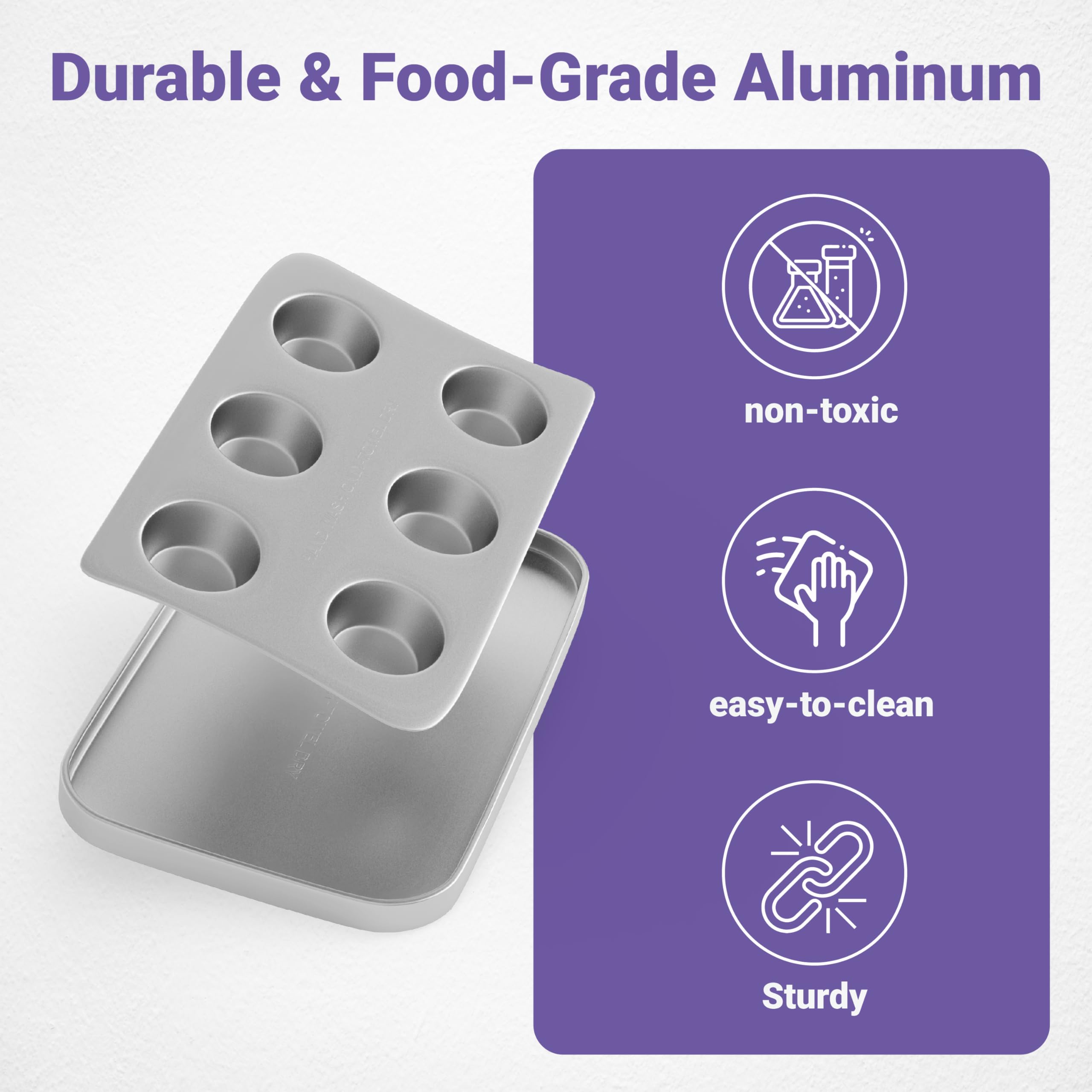 Doll Buddies Kids’ Oven Pan Set for Easy Bake Ultimate Oven | Includes Cupcake, Rectangular Bake Pans & 75 Liners (15 More Than Others) | Accessories for Cooking Easy Bake Oven Mixes
