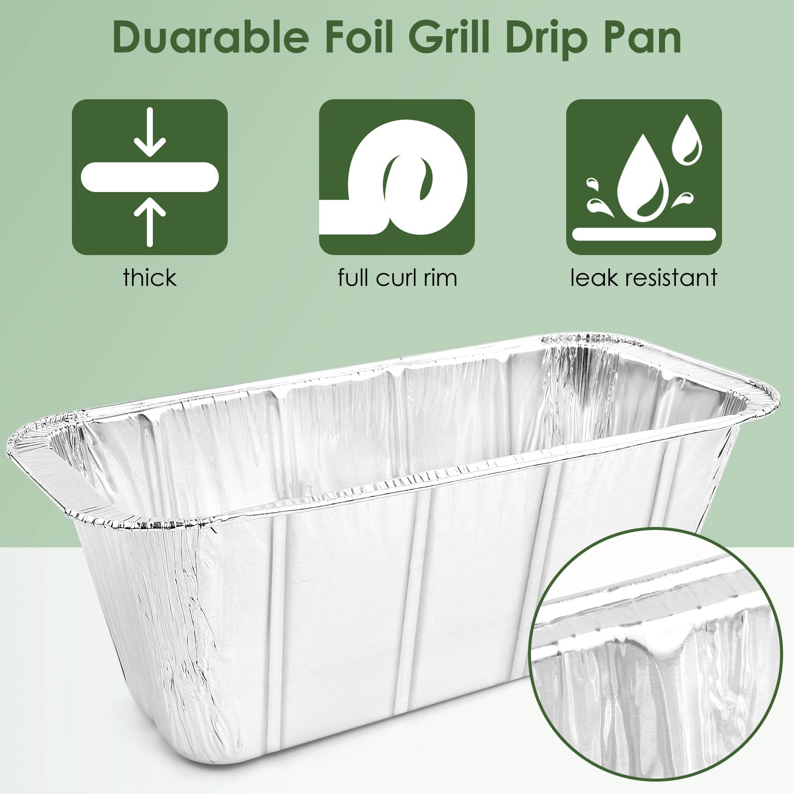 PACETAP 30 Pack Grease Drip Cup Liners for Blackstone 36, 30, 28, 22, 17 Inch, Grill Drip Pan, Griddle's Drip Tray, Griddle Oil Catcher, Disposable Foil Griddle Accessories for BBQ,Grilling,Oven (30)