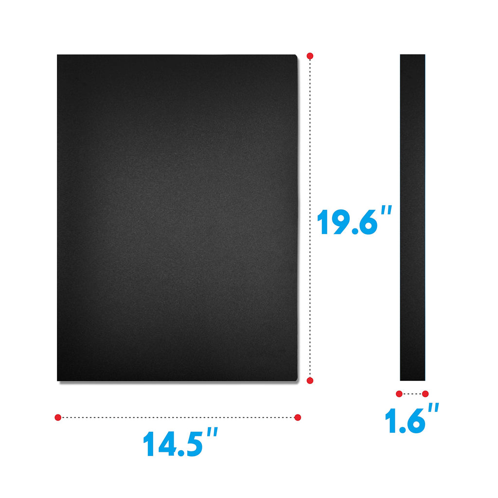 Presentation Book 40 Clear Pockets Sleeves Protectors Art Portfolio Clear Book for Artwork, Report Sheet, Letter (Can Accommodate 19.1 X 13.3inch)