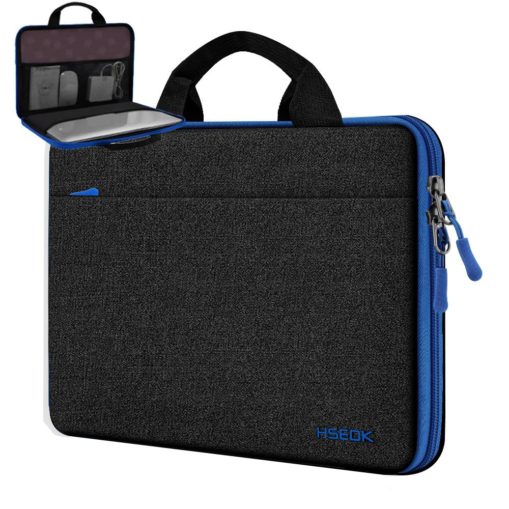 Hseok Laptop Sleeve 13-14 Inch Case Briefcase Compatible with MacBook Neo Pro 14 M5/M4/M3/M2/M1, All Models 13.3 Mac Air/Pro, XPS 13 14, Most Popular 13"-14" Notebooks,B01K02
