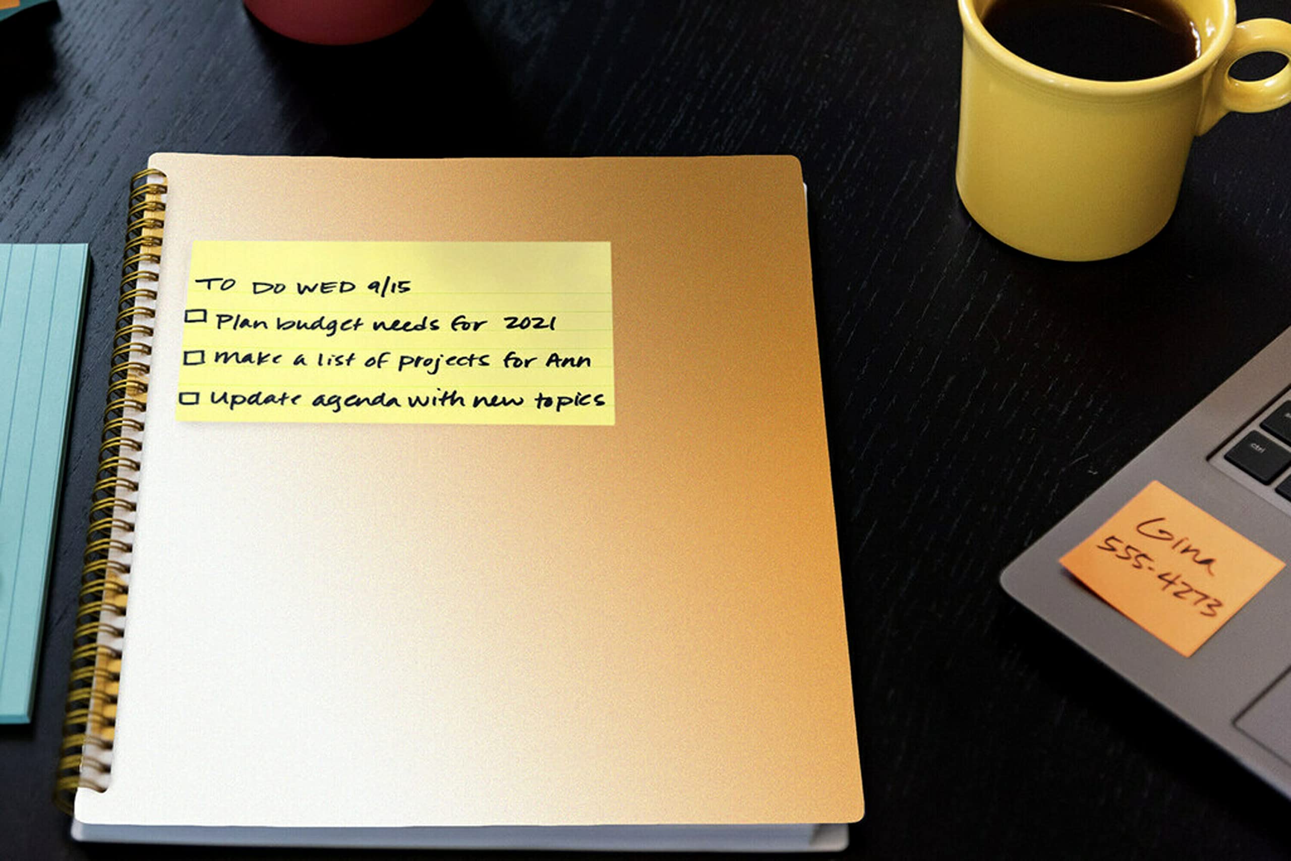 Post-it Notes Original Sticky Notes, 3" x 5", 12 Pads, 100 Sheets/Pad, Canary Yellow