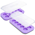 Souper Cubes Silicone Cookie Dough Freezer Tray - Perfect for Freezing and Storing Cookies, Mini Chocolates, Mini Egg Bites, Peanut Butter Cups and More - Lavender with Sprinkles - 2-Pack