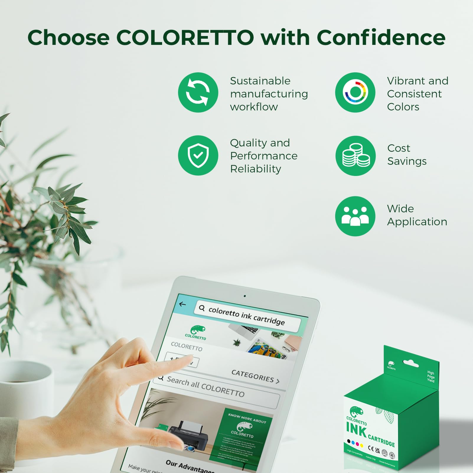 COLORETTO 245 XL PG-245XL Black Ink for Canon TS3420 Ink Cartridges TS3120 TS3400 TS3425 TS3429 TR4520 TR4522 TR4527 MX492 MX490 MG2929 MG2525 IP2820 Printer Canon Pixma pg245 Remanufactured 1-Pack