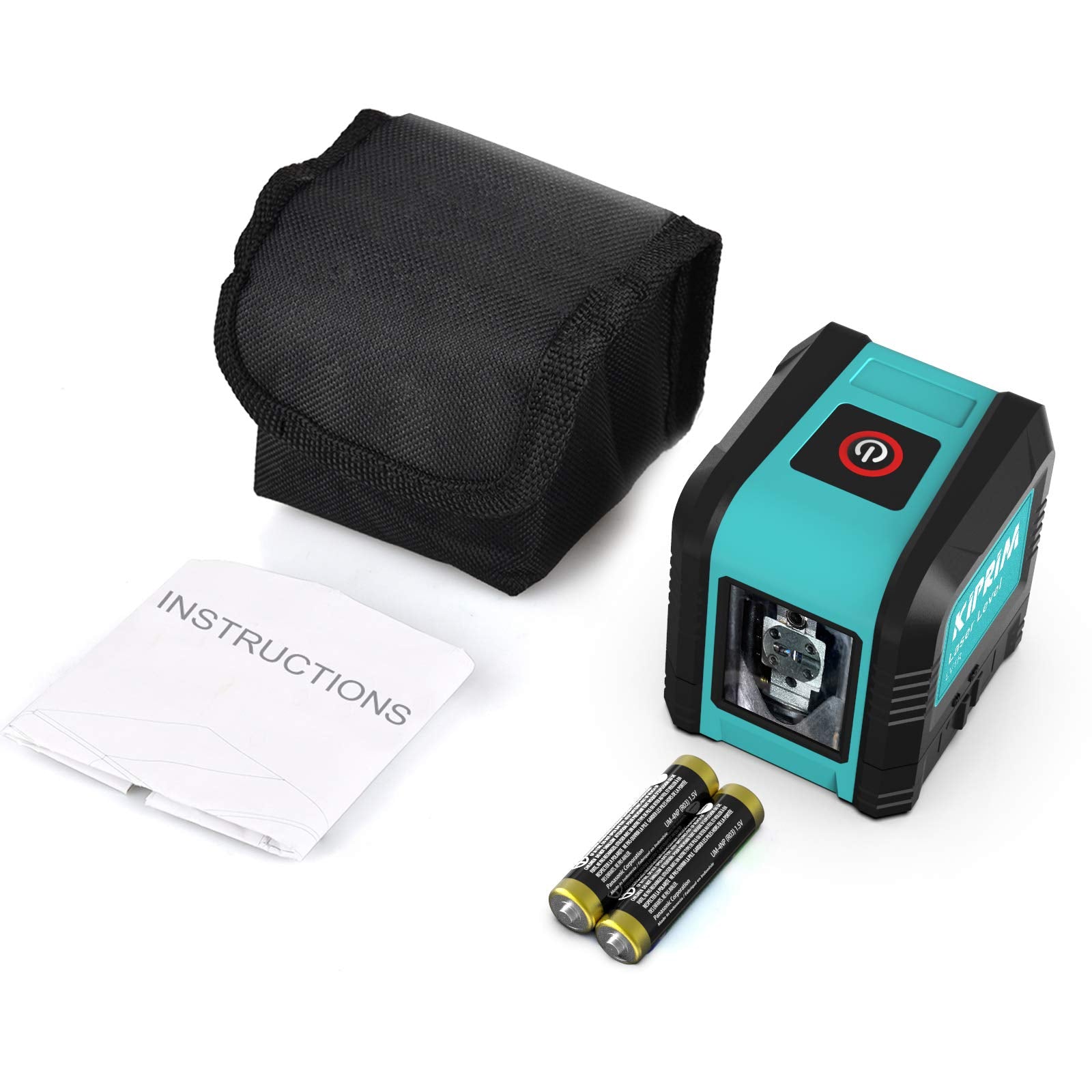 Laser Level, Kiprim LV1R Cross Laser Level Dual Line Vertical/Horizontal Laser Module, IP54 Dustproof, Waterproof, 1m Anti-Drip, ± 4 ° Auto Leveling