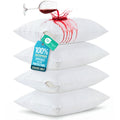 Beddora 4 Pack Pillow Protectors Queen Size – Waterproof Zippered Pillow Case Covers, Bed Bug & Dust Mite Proof Pillow Encasements 20 x 30 Inches, Soft Noiseless Waterproof Pillow Covers for Sleeping