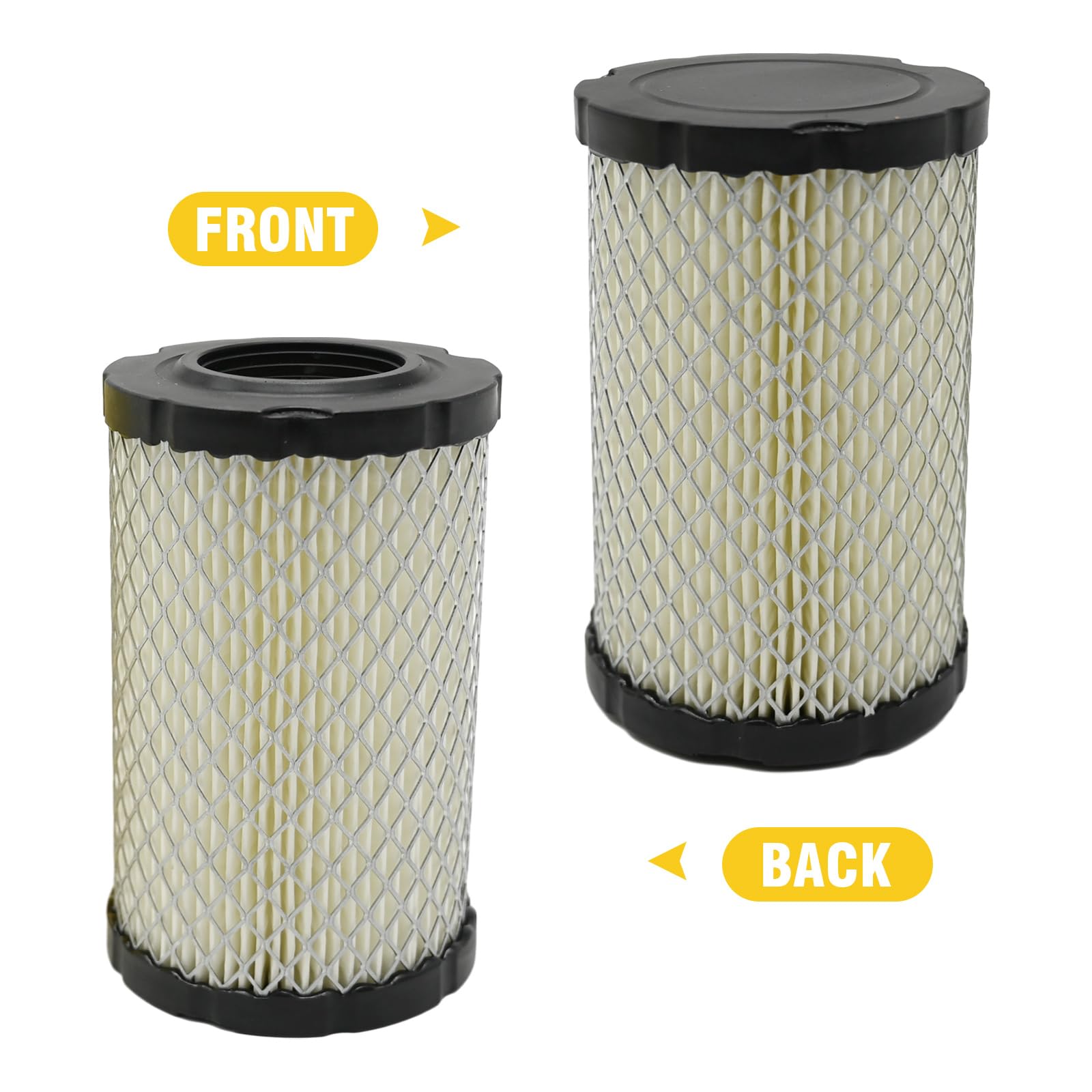 Vkinman GY21435 MIU14395 Air Filter & GY20577 AM125424 Oil Filter Kit Replacement for John Deere L107 L120 D100 D105 D110 D125 D160 D170 E100 E140