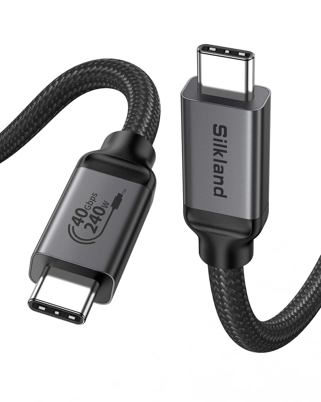 Silkland 240W USB C to USB C Cable[USB-IF Certified], 40Gbps USB4 GEN3 Type C Cable, 8K 60Hz USB C Video Cable Compatible for Thunderbolt 4 Cable, iPhone 17/16, MacBook, Monitors, Mac mini, iPad,3.3FT
