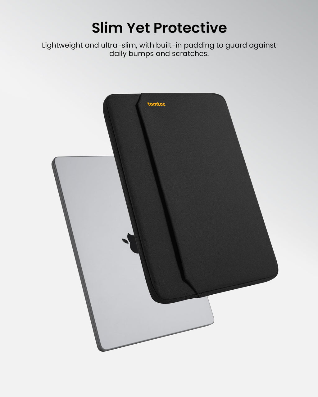 tomtoc Slim Laptop Sleeve for 14-inch MacBook Pro M5/M4/M3/M2/M1 Pro/Max 2026-2021, Water-Resistant Protective Case for 13.8 Inch Surface Laptop AI PC, Accessory Bag