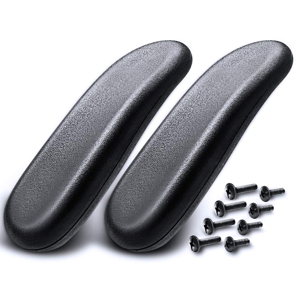 Office Chair Armrest Replacement Pads, 1 Pair Chair Arm Rest Pads Universal Soft PU Leather Office Chair Parts
