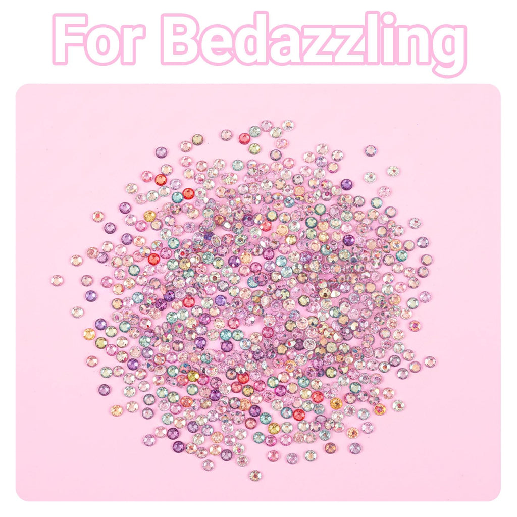 42 Colors Resin Jelly Rhinestones for Bedazzling Kit, 32000 Pcs 3mm Flatback Gems with 3 x B7000 Glue, Tweezers & Pickup Pen, DIY Craft Supplies for Clothing Shoes Nails Tumblers Phone Cases Diamond Art