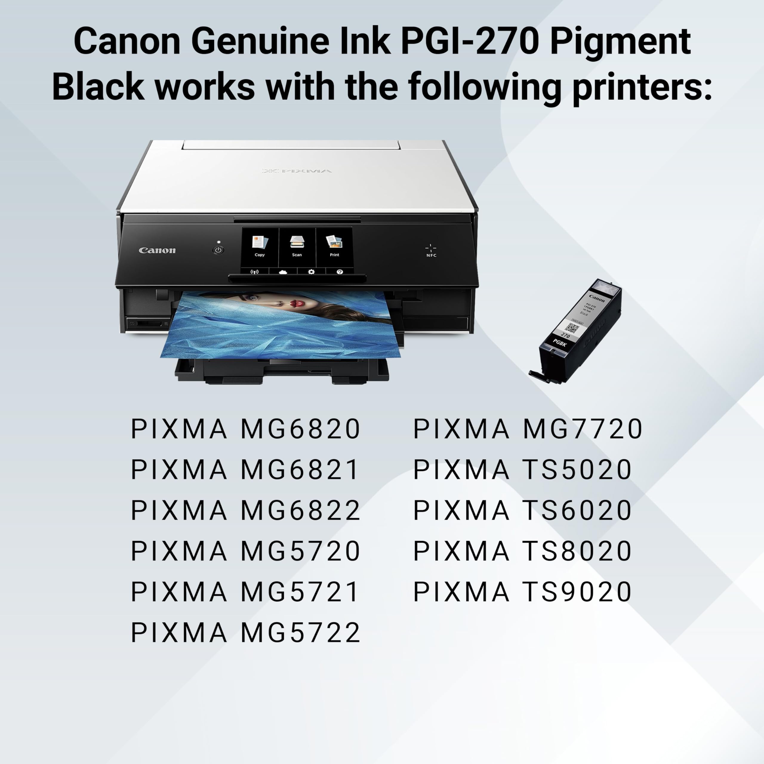 Canon Genuine Canon PGI-270 Ink Cartridge, Black