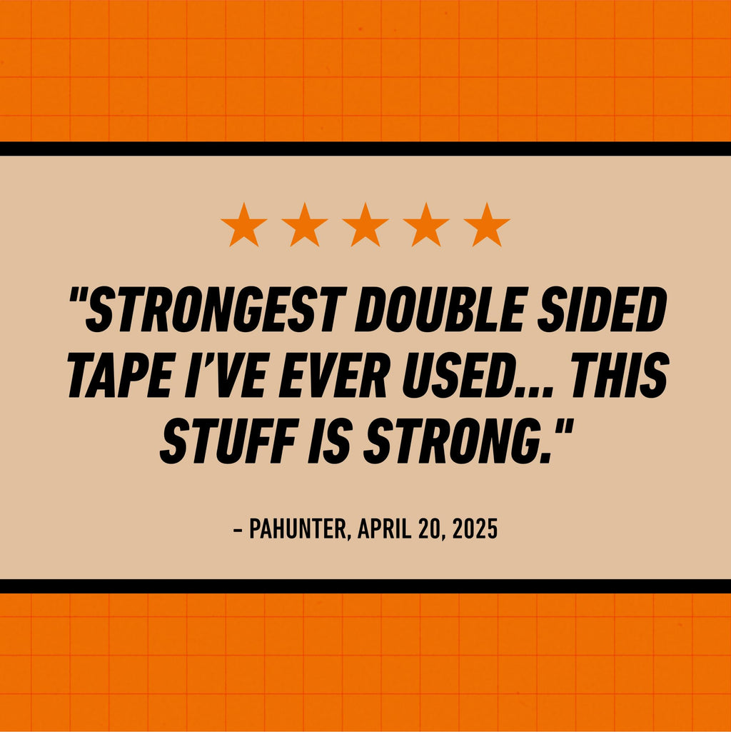 Gorilla Heavy Duty Double Sided Mounting Tape XL, 1" x 120", Black (Pack of 1)