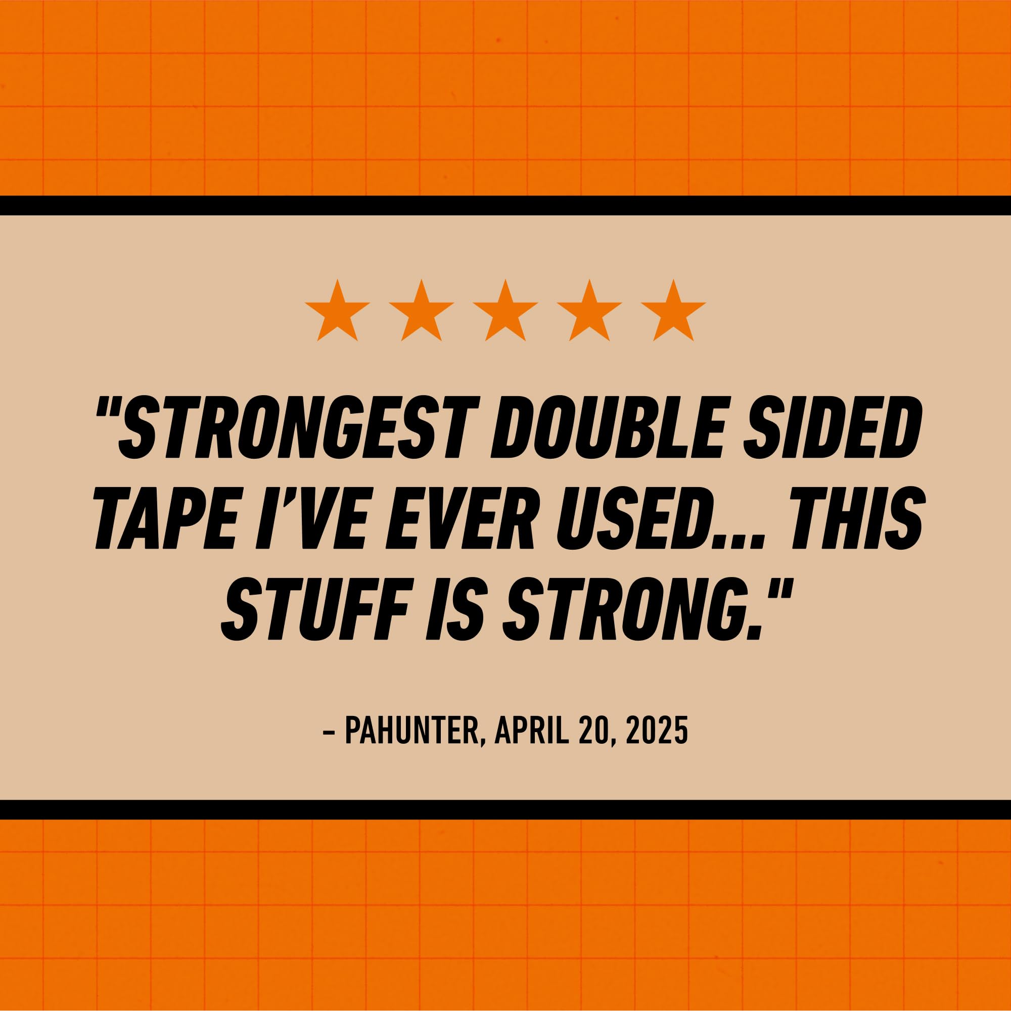 Gorilla Heavy Duty Double Sided Mounting Tape XL, 1" x 120", Black (Pack of 1)