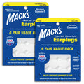 Macks Pillow Soft Silicone Earplugs Value Pack, 6 Count (Pack of 2)