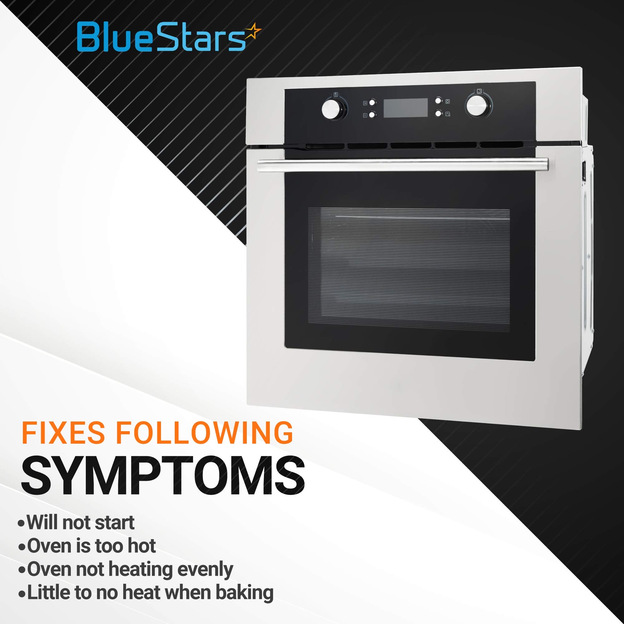 BlueStars Ultra Durable W10131825 Oven Temperature Sensor - Compatible with Whirlpool Maytag KitchenAid Ovens - Replaces WPW10131825 4455636 WPW10131825VP PS11748765