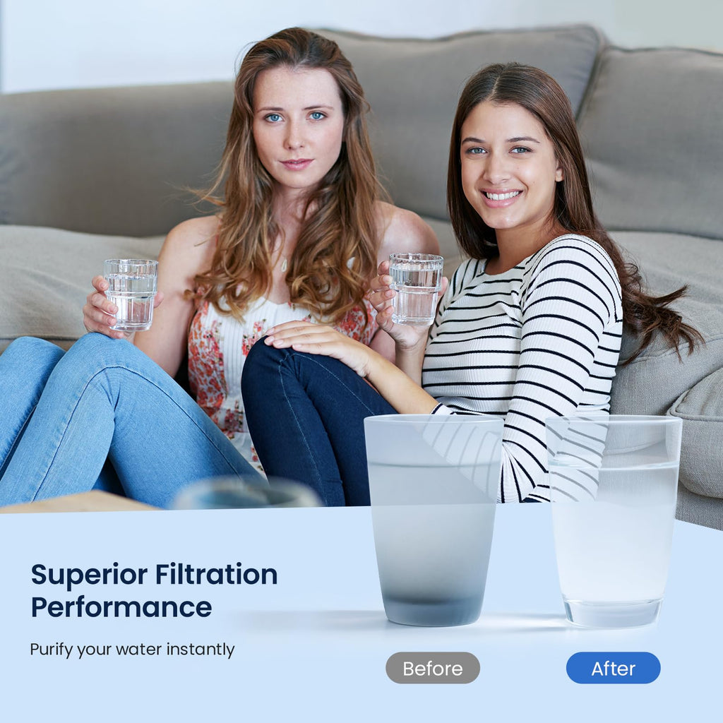 Glacier Fresh Replacement for DA97-17376B Refrigerator Water Filters, HAF-Qin, HAF-Qin/EXP, DA97-08006C, RF23M8070SG, RF23M8070SR, RF23M8090SG, RF23M8090SR, RF23M8570SR, RF23M8590SG (3 Pack)