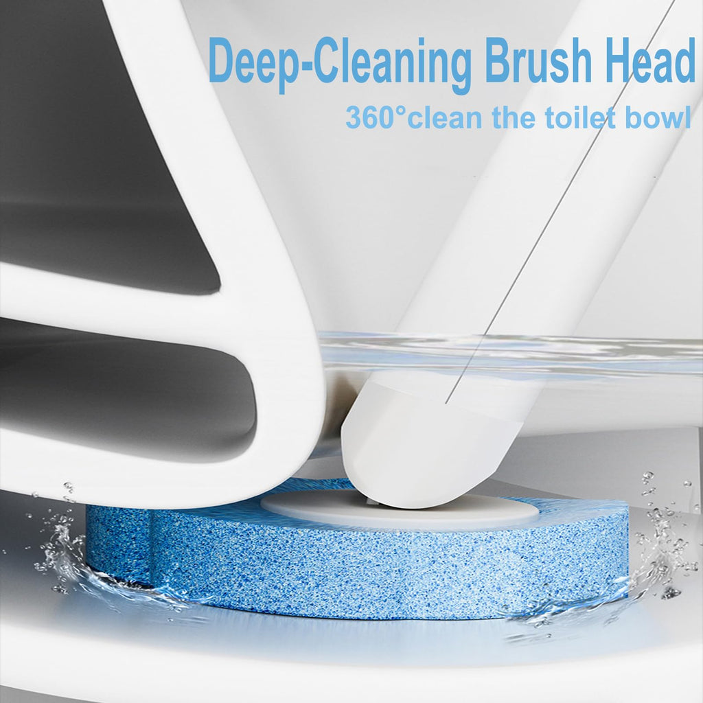Ucaimao 2 Pack Disposable Toilet Brush and Holder Set,Extended Handle with 48 Cleaner Refills Toilet Brush for Toilet Bowl Cleaners,Bathroom Cleaning,Sink, Bathtub, Floor - Blue (Ocean Fresh Scent)
