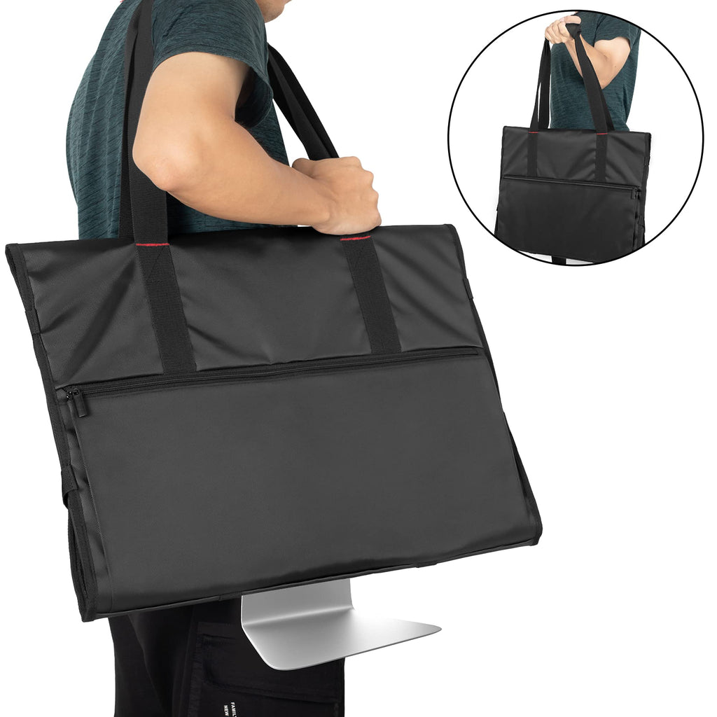 Trunab Travel Carrying Case Compatible with 21.5" iMac /24” iMac / 24" LCD Screens, Protective Monitor Dust Cover Travel Bag With Padded Velvet Lining for 24” Monitor and Accessories (Patented Design)