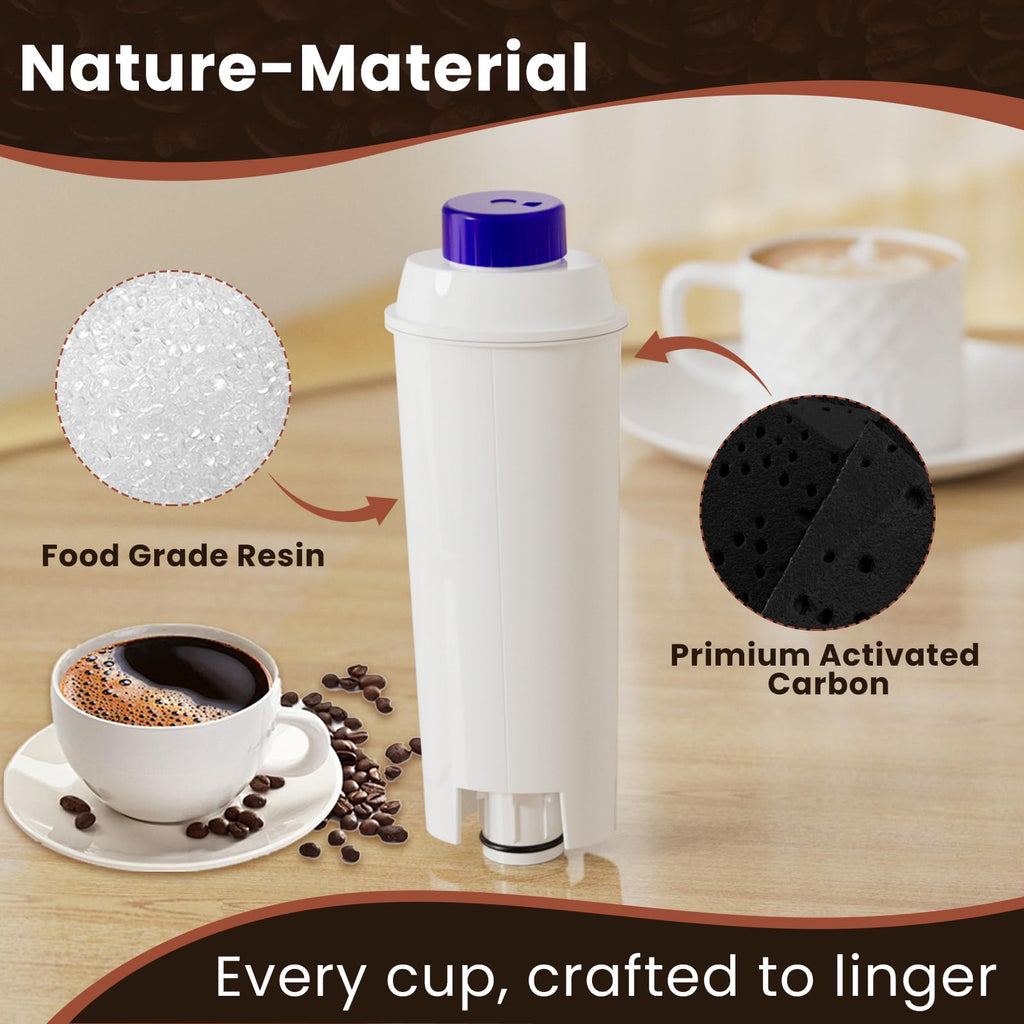 GOLDEN ICEPURE Coffee Machines Water Filter Compatible with De'Longhi DLSC002, SER3017 & 5513292811,De Longhi,ECAM, Esam, ETAM, BCO, EC-Series, 3 Pack