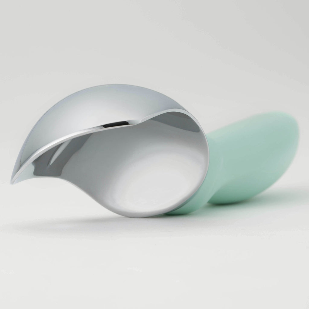 Spring Chef Ice Cream Scoop with Comfortable Handle, Professional Heavy Duty Sturdy Scooper, Premium Kitchen Tool for Cookie Dough, Gelato, Sorbet, Mint