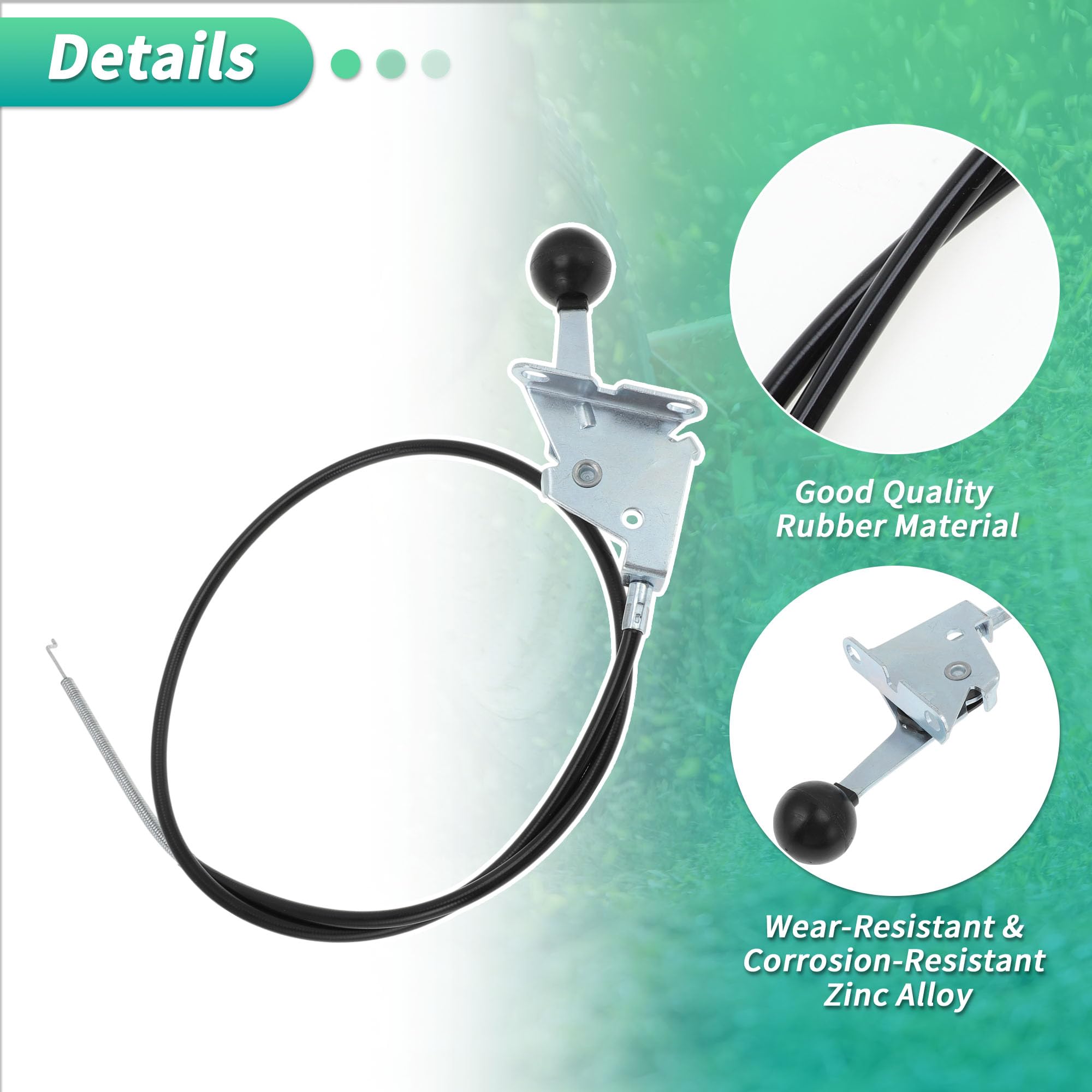 PARSLUCK No.946-04829A Throttle Cable for Craftsman for Cub Cadet for Troy Bilt for Yard Machines for MTD Mowers Replace 746-04829A Lawn Mower Throttle Cable