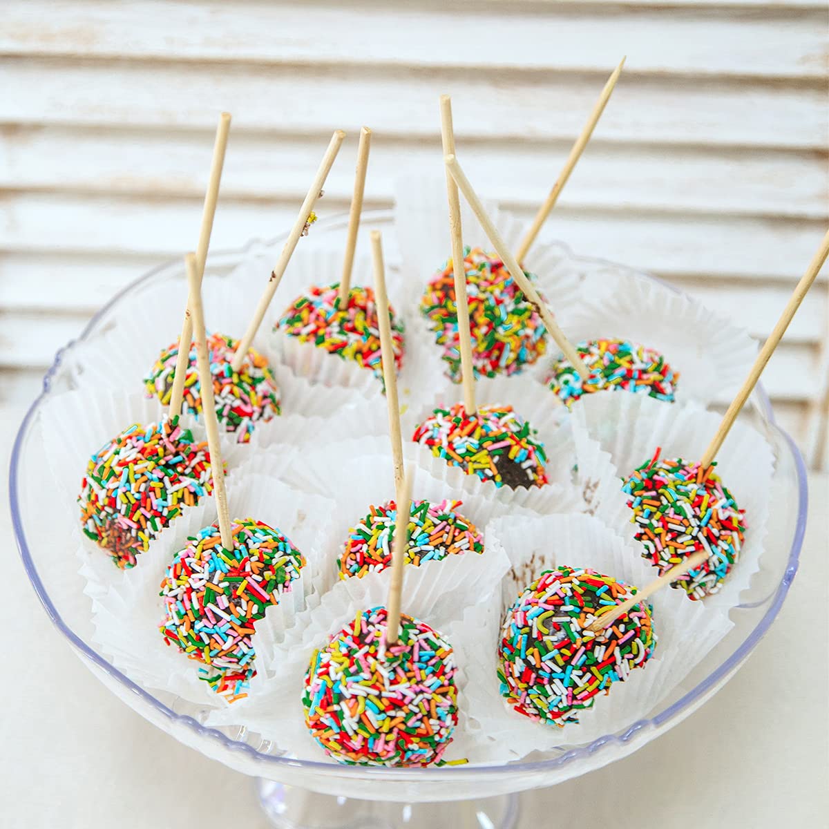 HYCSC 20 Cavity Silicone Cake Pop Mold Kit - Tray with 60pcs Sticks, Bags, Ties, Great for Lollipop and Chocolate