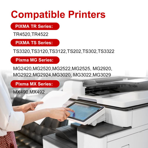 (2 Pack) 245XL 246XL Ink Cartridges Compatible Replacement for Canon 245 XL 246 XL PG-245 CL-246 Combo Pack Work with Pixma TR4520 TR4527 MG2522 MG2520 MX490 MX492 TS202 Printer (Black, Tri-Color)