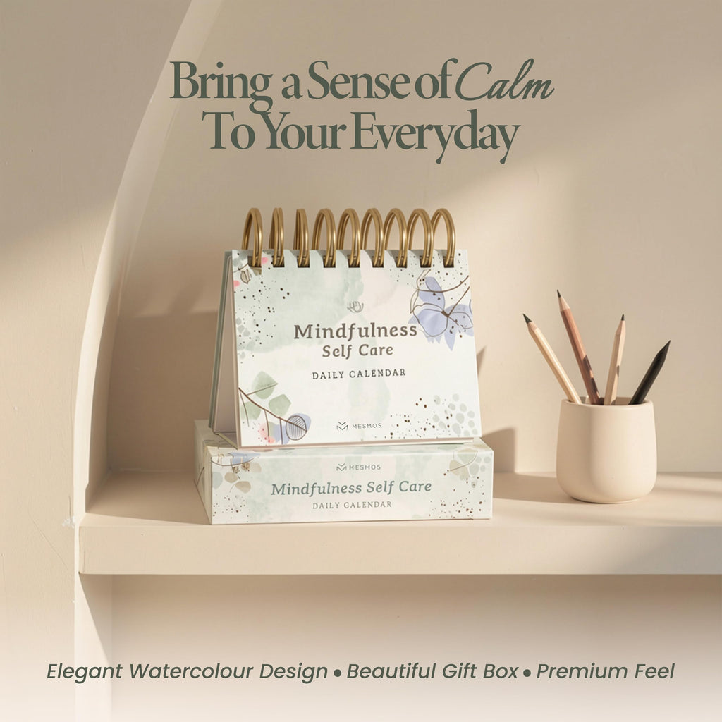 MESMOS 366 Daily Self Care Quotes Mindfulness Perpetual Calendar, Cute Office Desk Decor Women, Desk Decorations Accessories for Women Office, Motivational & Inspirational Gifts