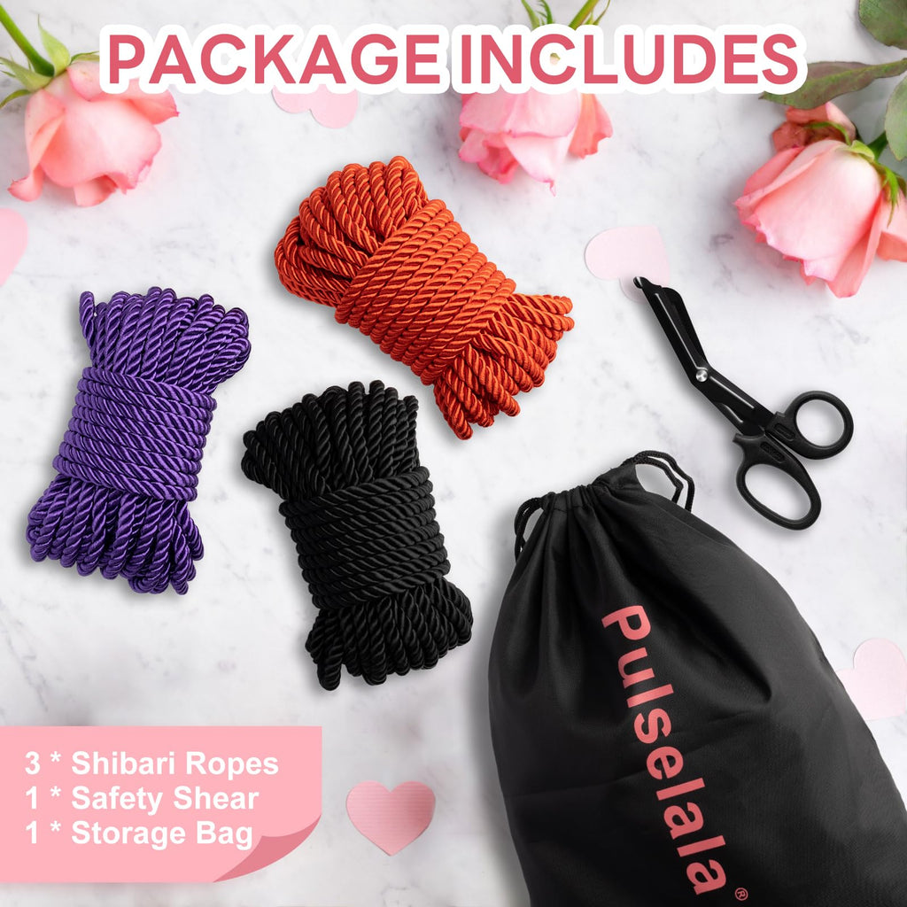 Japanese Rope Style Kit for Beginners and Experienced Riggers, Silky Soft Rope, Perfect for Simple and Complex Knots