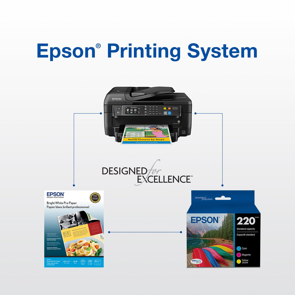 Epson 220 DURABrite Ultra Ink Cartridge, Combo Pack (T220520)