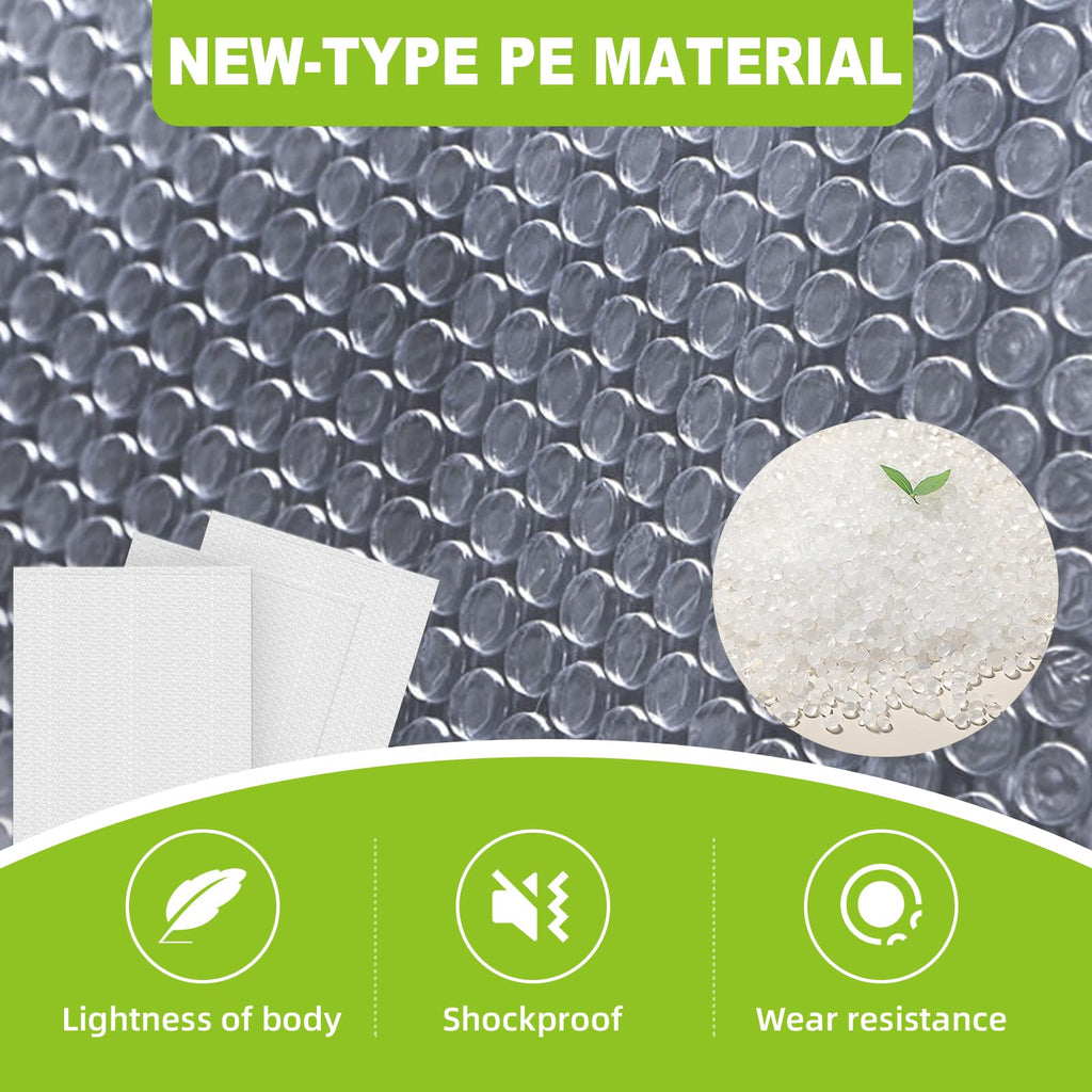 50 Pcs Bubble Pouch Wraps, 8''x10'' Clear Bubble Out Bags for Packing, Double Walled Cushioning Bags for Shipping, Storage and Moving(Not Self-Seal)