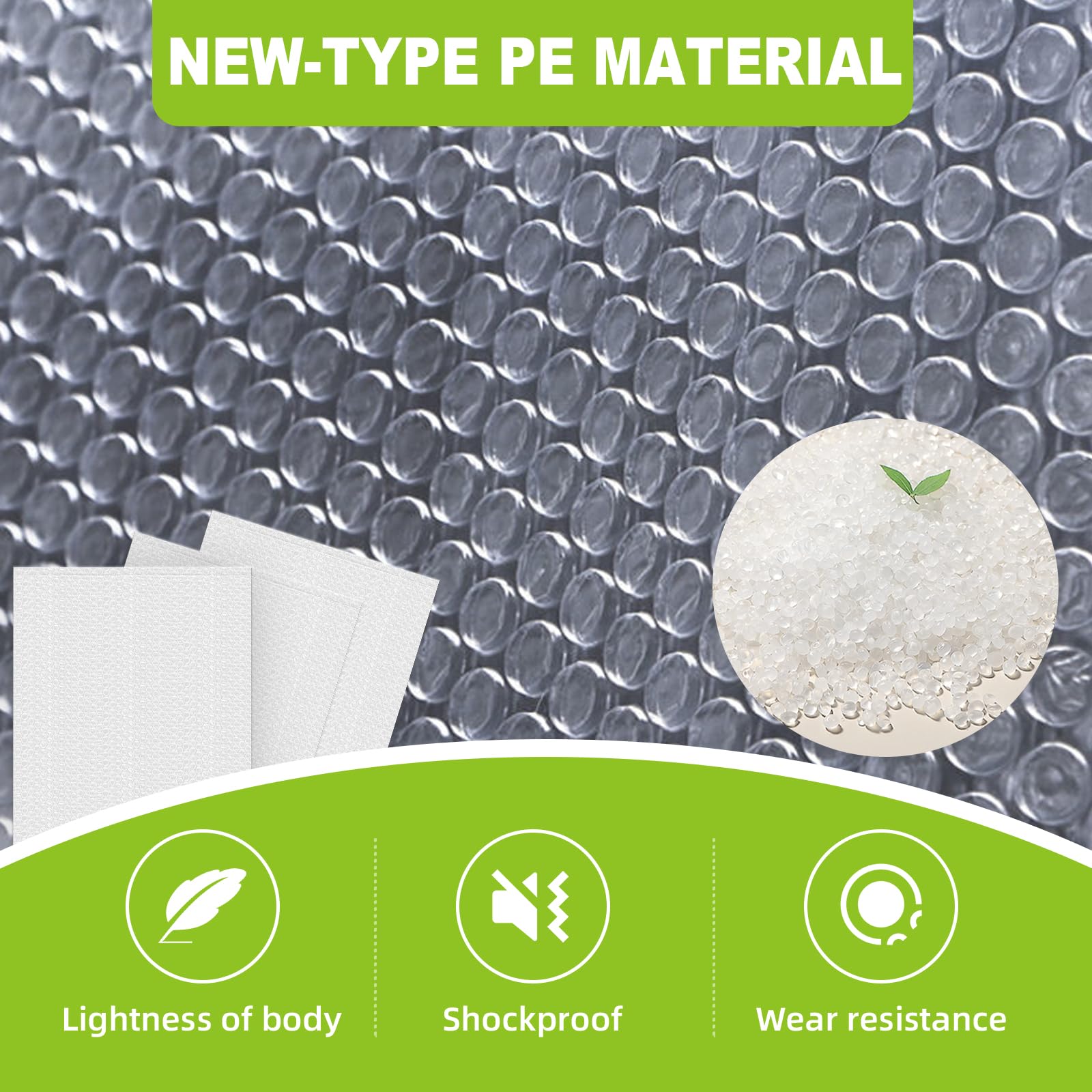 50 Pcs Bubble Pouch Wraps, 8''x10'' Clear Bubble Out Bags for Packing, Double Walled Cushioning Bags for Shipping, Storage and Moving(Not Self-Seal)