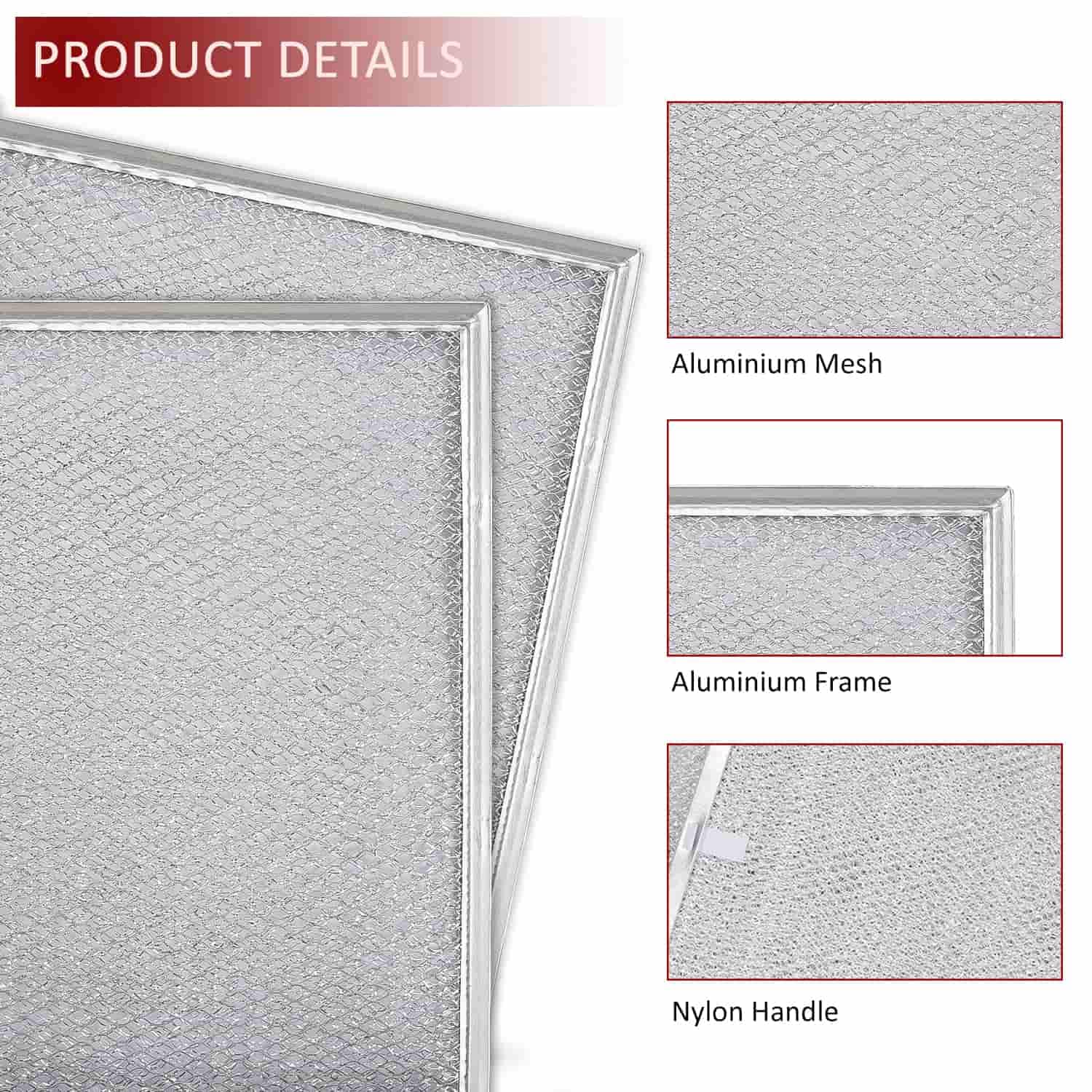 BPS1FA30 Range Hood Filter 11-3/4" x 14-1/4" x 3/8" Compatible with Broan Range Hood – Replaces: BPS1FA30 99010299 S99010299 AP3378953 8322 S99010305 bpjdfa30 – Pack of 2