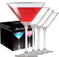 PARACITY Martini Glasses, Crystal Coupe Glasses, Hand Blown Premium Crystal Martini Glasses, Perfect for Cocktails, Martinis, Margaritas, Parties, Catering Boxes and Gifts(8 OZ/240ML) (4)